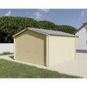 Habrita Abris de jardin en bois Marron Bois massif 14.44m²