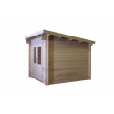 Habrita Abris de jardin en bois Marron Bois massif 6.45m²
