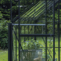 Halls Kit gouttières pour serres de jardin Noir PVC
