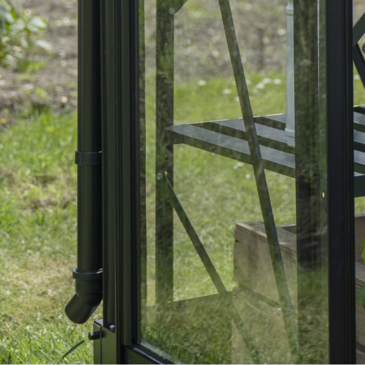 Halls Kit gouttières pour serres de jardin Noir PVC