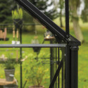 Halls Kit gouttières pour serres de jardin Noir PVC
