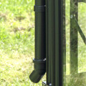 Halls Kit gouttières pour serres de jardin Noir PVC