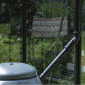 Halls Kit gouttières pour serres de jardin Noir PVC