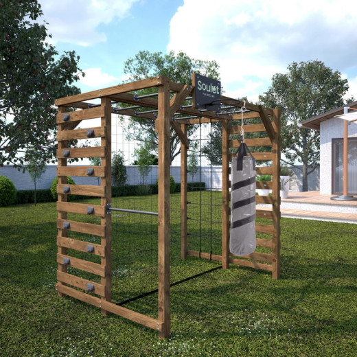 Soulet Stations de jeux Marron Bois massif