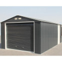 Garage en métal anthracite 19,95m² grande hauteur H.2,60m DURAMAX