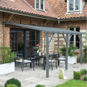 Cerland Tonnelles de jardin Marron Bois massif 12m²