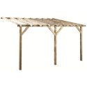 Cerland Tonnelles de jardin Marron Bois massif 12m²
