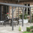 Cerland Tonnelles de jardin Marron Bois massif 12m²