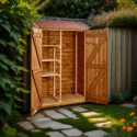 Habrita Abris de jardin en bois Marron Bois massif 0.70m²