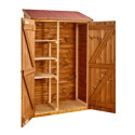 Habrita Abris de jardin en bois Marron Bois massif 0.70m²