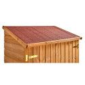 Habrita Abris de jardin en bois Marron Bois massif 0.70m²
