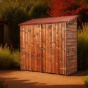 Habrita Abris de jardin en bois Marron Bois massif 1.17m²