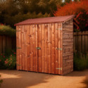 Habrita Abris de jardin en bois Marron Bois massif 1.17m²