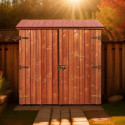 Habrita Abris de jardin en bois Marron Bois massif 1.17m²