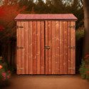 Habrita Abris de jardin en bois Marron Bois massif 1.17m²