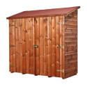 Habrita Abris de jardin en bois Marron Bois massif 1.17m²
