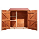 Habrita Abris de jardin en bois Marron Bois massif 1.17m²
