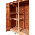 Habrita Abris de jardin en bois Marron Bois massif 1.17m²