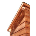 Habrita Abris de jardin en bois Marron Bois massif 1.17m²