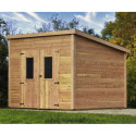 Habrita Abris de jardin en bois Marron Bois massif 7.8m²