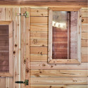 Habrita Abris de jardin en bois Marron Bois massif 21m²