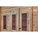 Habrita Abris de jardin en bois Marron Bois massif 14.44m²