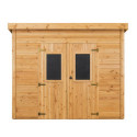 Habrita Abris de jardin en bois Marron Bois massif 7.8m²