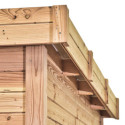 Habrita Abris de jardin en bois Marron Bois massif 10.64m²
