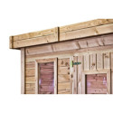 Habrita Abris de jardin en bois Marron Bois massif 14.44m²