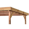 Habrita Abris de jardin en bois Marron Bois massif 28.60m²