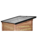 Habrita Abris de jardin en bois Marron Bois massif 3.6m²