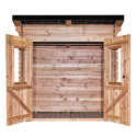 Habrita Abris de jardin en bois Marron Bois massif 3.6m²