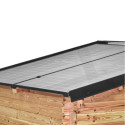 Habrita Abris de jardin en bois Marron Bois massif 3.6m²