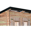 Habrita Abris de jardin en bois Marron Bois massif 3.6m²