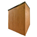 Habrita Abris de jardin en bois Marron Bois massif 4.32m²
