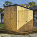 Habrita Abris de jardin en bois Marron Bois massif 4.32m²