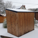 Habrita Abris de jardin en bois Marron Bois massif 4.32m²
