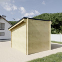 Habrita Abris de jardin en bois Marron Bois massif 9.8m²