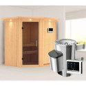 Karibu Sauna prêt à brancher Marron