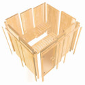 Karibu Sauna prêt à brancher Marron