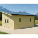 Habrita Abris de jardin en bois Marron Bois massif 20m²