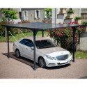 Habrita Carport Gris Aluminium 14.7m²