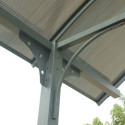 Habrita Carport Camping Car Gris Aluminium 27.5m²