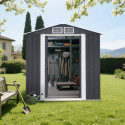 Habrita Abri de jardin métal Gris Acier galvanisé 2.55m²