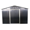 Habrita Abri de jardin métal Gris Acier galvanisé 5.3m²