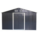 Habrita Abri de jardin métal Gris Acier galvanisé 6.6m²