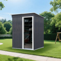 Habrita Abri de jardin métal Gris Acier galvanisé 2.00m²