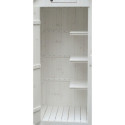 Habrita Armoire de jardin Blanc Bois massif 0.41m²