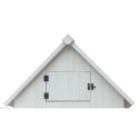 Habrita Armoire de jardin Blanc Bois massif 0.41m²