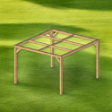 Habrita Tonnelles de jardin Marron Bois massif 10.67m²